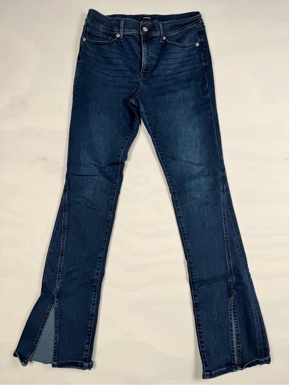 Express Mid-Rise FlexX Skyscraper Jeans Blue Women’s 10R Retail $98